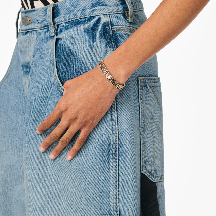 de monogram gegraveerde armbandMarc JacobsBBN88Z423
