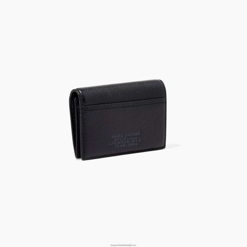 de leren kleine tweevoudige portemonneeMarc JacobsBBN88Z297