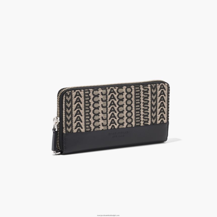 de monogram jacquard continentale portemonneeMarc JacobsBBN88Z256