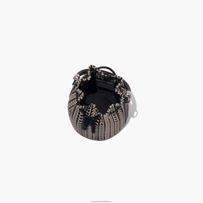 de monogram leren micro bucket bagMarc JacobsBBN88Z140