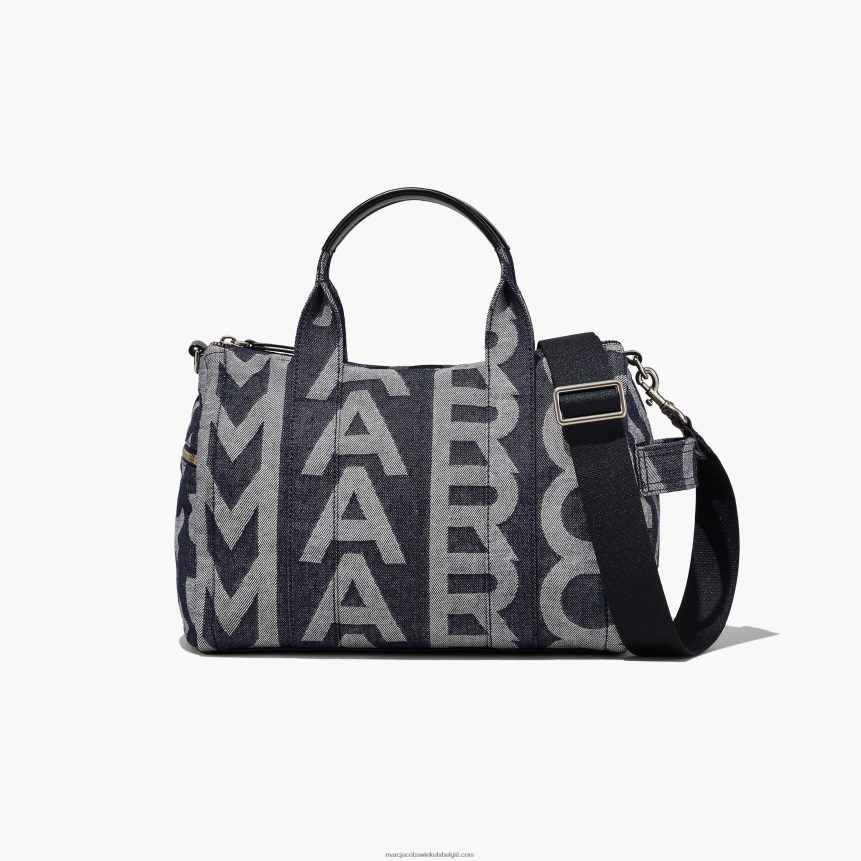 de medium denim plunjezak met monogramMarc JacobsBBN88Z510
