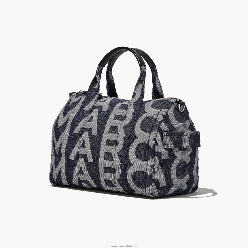 de medium denim plunjezak met monogramMarc JacobsBBN88Z510