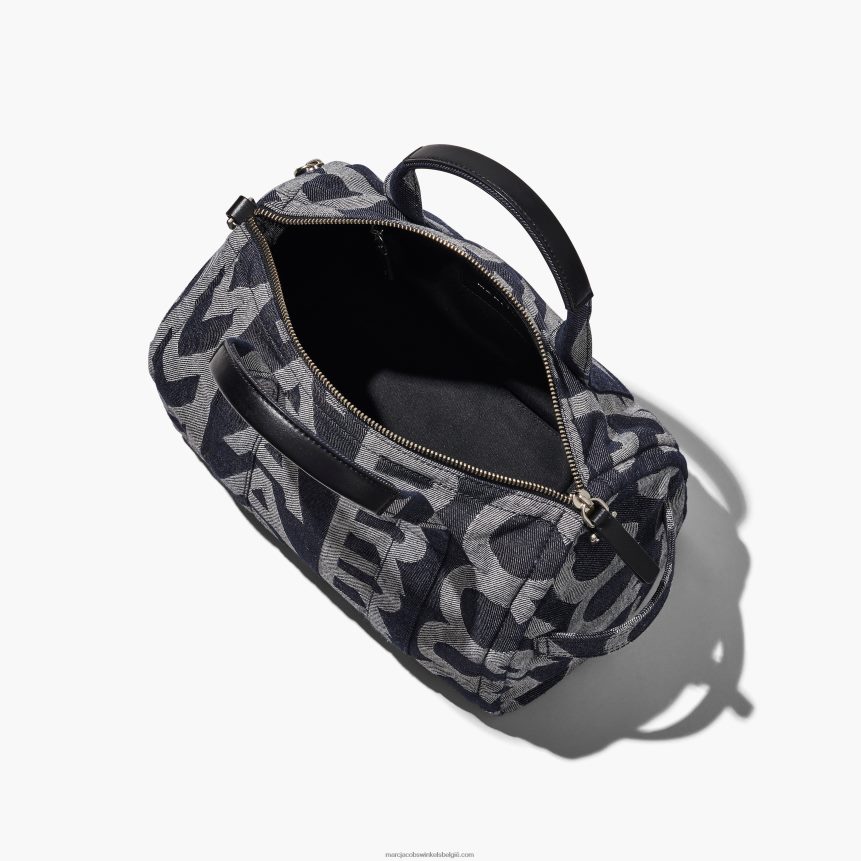 de medium denim plunjezak met monogramMarc JacobsBBN88Z510